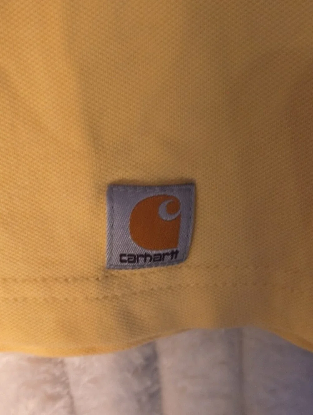 Carhartt Women’s Pale Yellow Polo Top